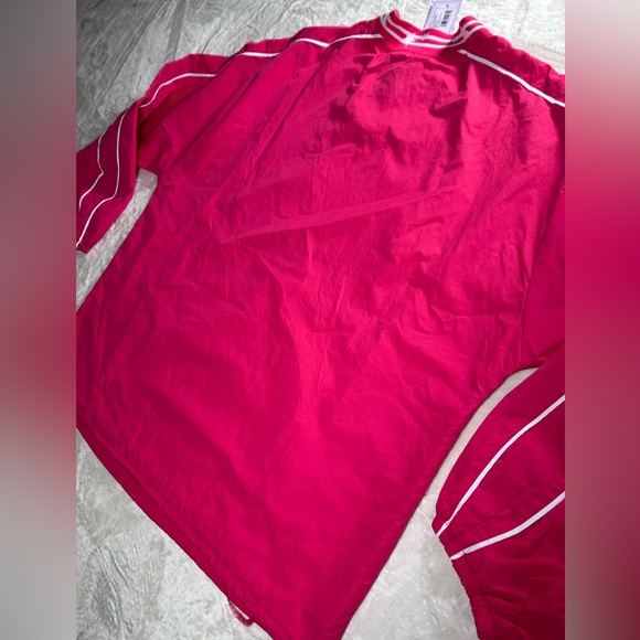 NWT - Wild Fable - Berry Red Varsity Pullover Windbreaker Jacket - Lightweight - Picture 9 of 10